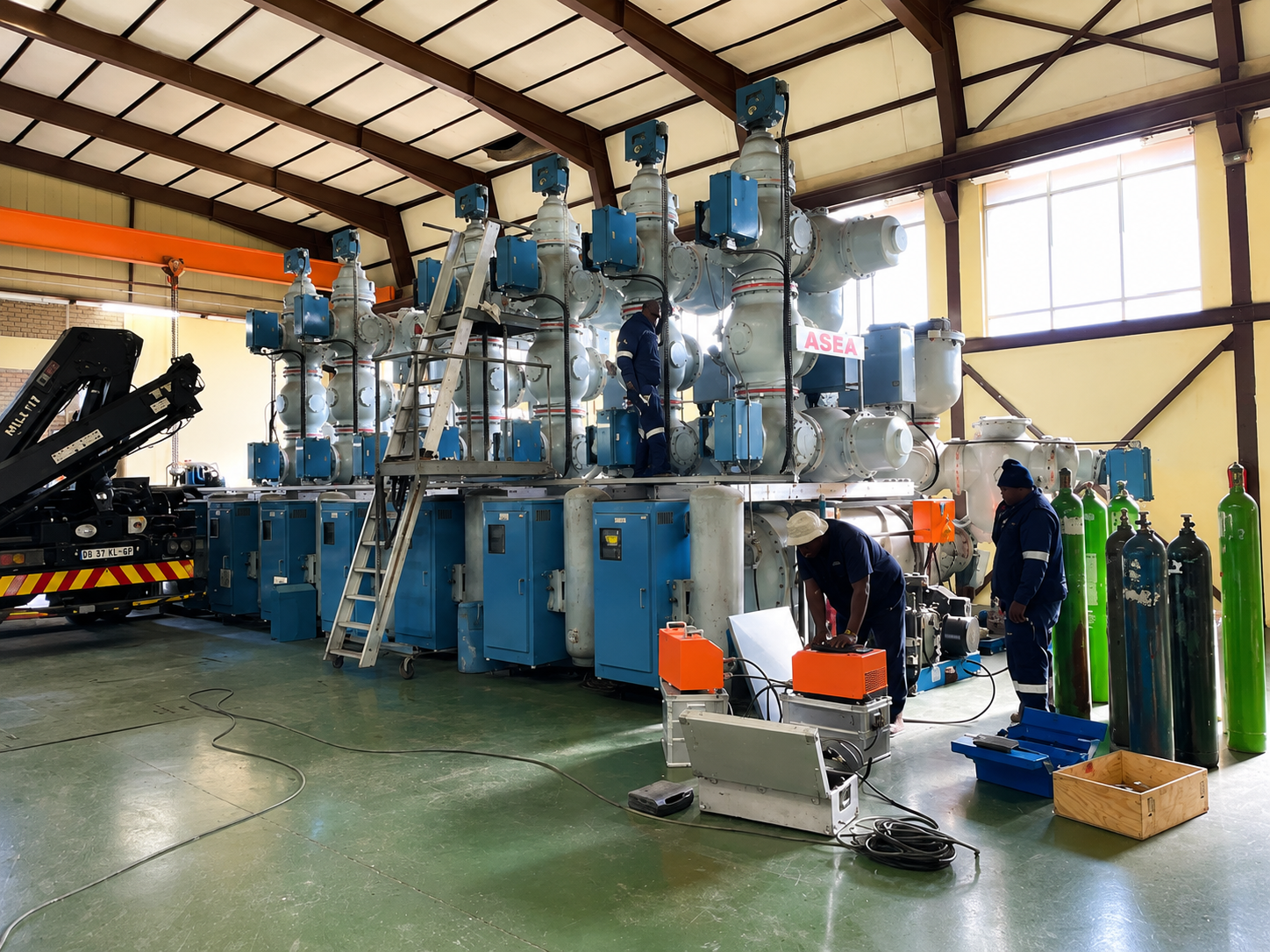 JVA substation repair work 1